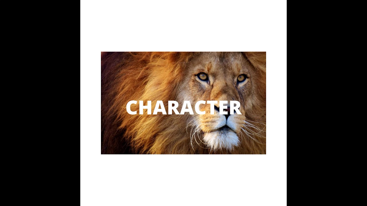 MYLES MUNROE - CHARACTER