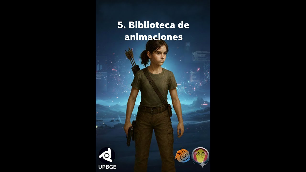 5 UPBGE biblioteca de animaciones