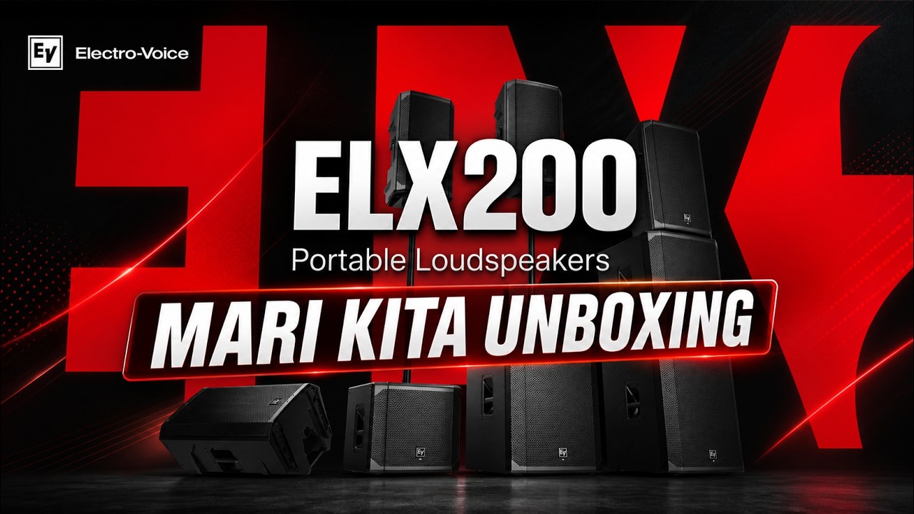 ELECTRO-VOICE ELX-200 UNBOXING