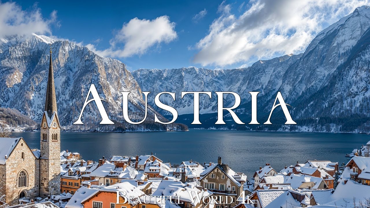 Austrian Alps 4K | Winter Wonderland of Charming Alpine Villages, Icy Lakes & Mountain Vistas