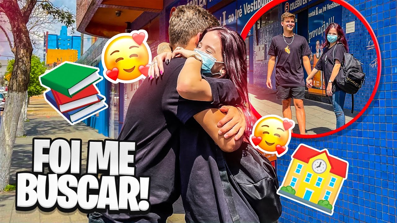 O CRUSH DA EMANUELLY FOI BUSCAR ELA NA ESCOLA!! - Eu Você e Nós