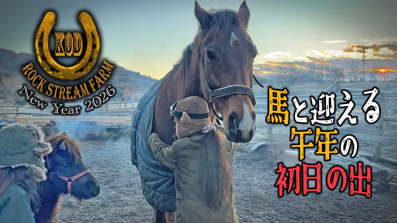 午年に馬と一緒に初日の出を迎えてみた/A New Year with Horses in 2026 Vol.154【RSF】