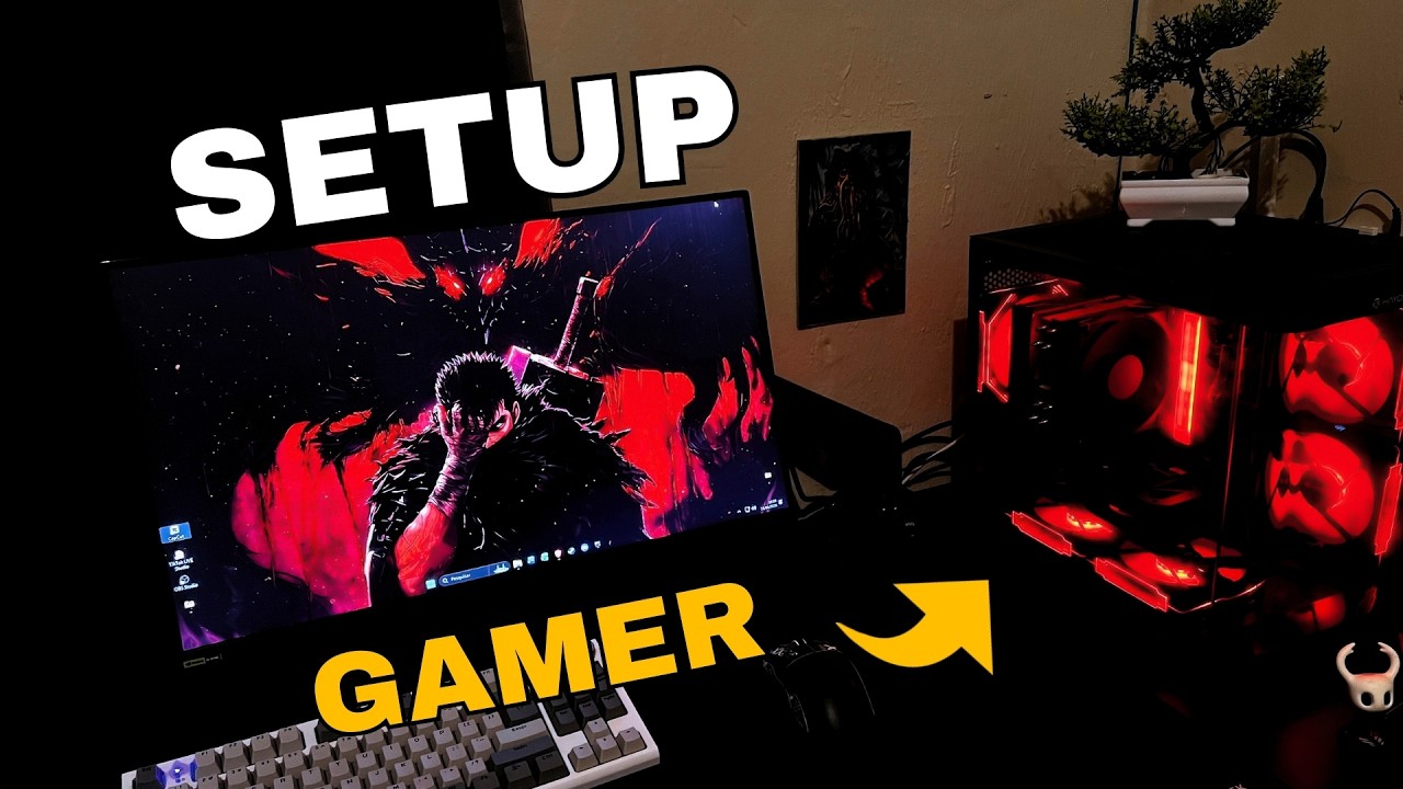 MEU SETUP GAMER CUSTO-BENEFÍCIO 2026 (RTX 4060 + Ryzen 5 5500)
