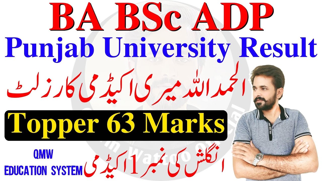BA BSc Result 2022 PU | QMW Education System