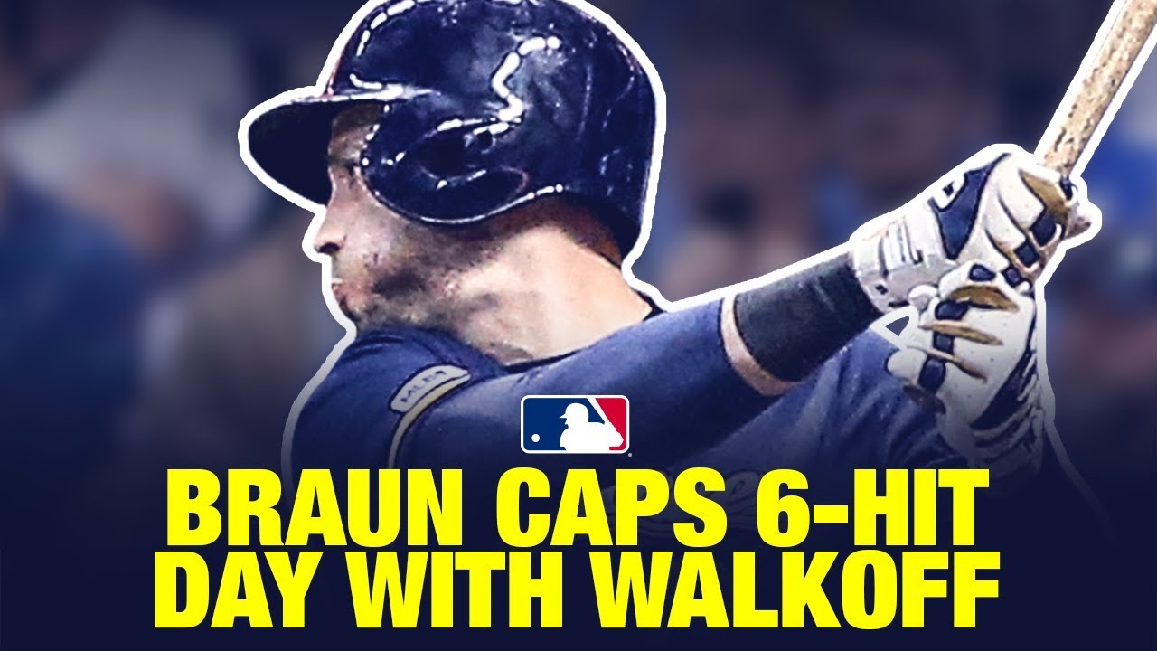 Braun has six hits, wins it for Brewers in walk-off