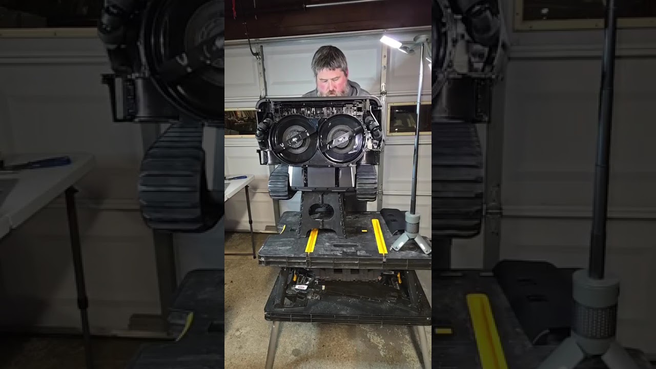 Lymow one initial tear down/setup.. track tension, screw checks,... Etc