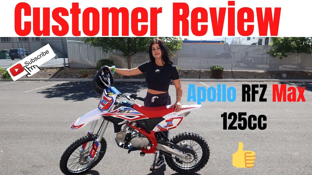 Обзор двухмесячного мотоцикла Apollo RFZ Max 125cc Dirt Bike в красном цвете