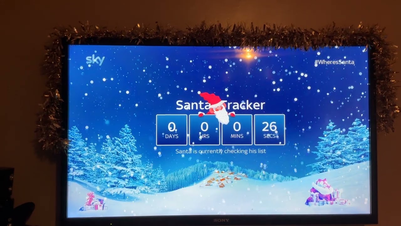 Where’s Santa on sky stream (part 1) #wheressanta￼ (sorry for no music)