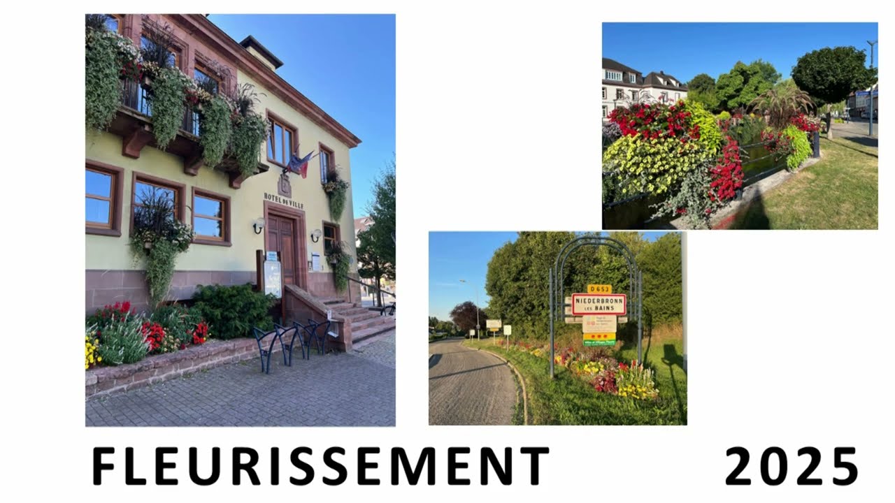 fleurissement 2025 &agrave; Niederbronn