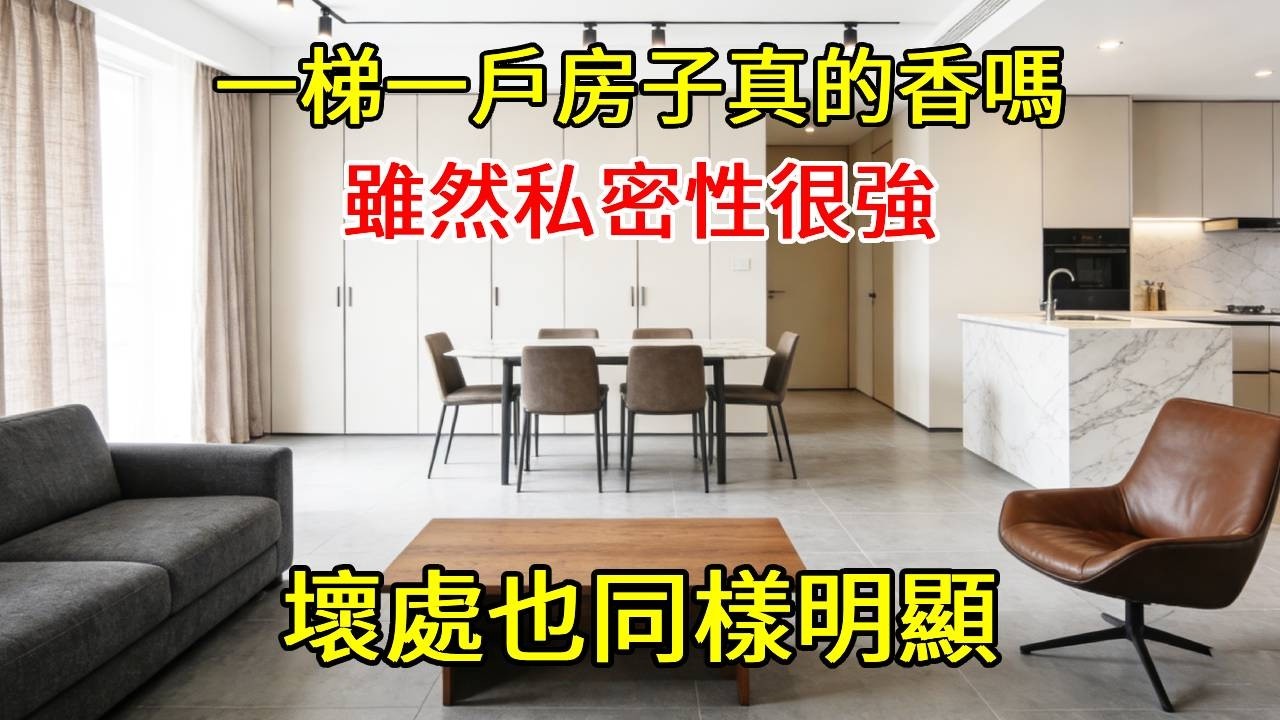 表面上私密性极强的“一梯一户”房子真的香吗？过来人说：“好处很明显坏处也是！”#生活 #熱門 #裝修風格 #home