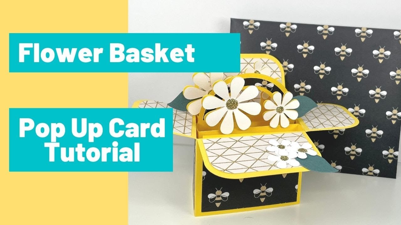 Cricut Design Space Flower Basket Pop up Card