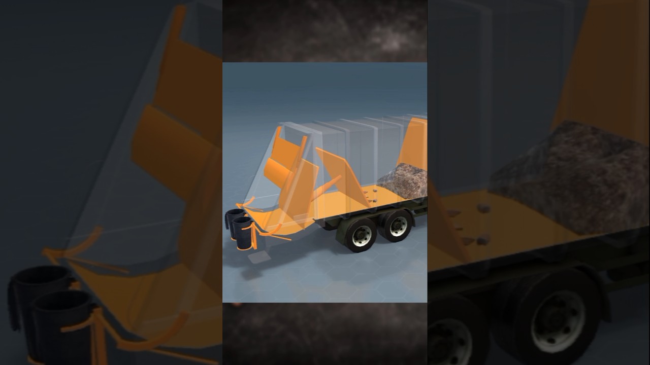 How to work GARBAGE truck🚛 #facts #garbagetruck #educational #garbage