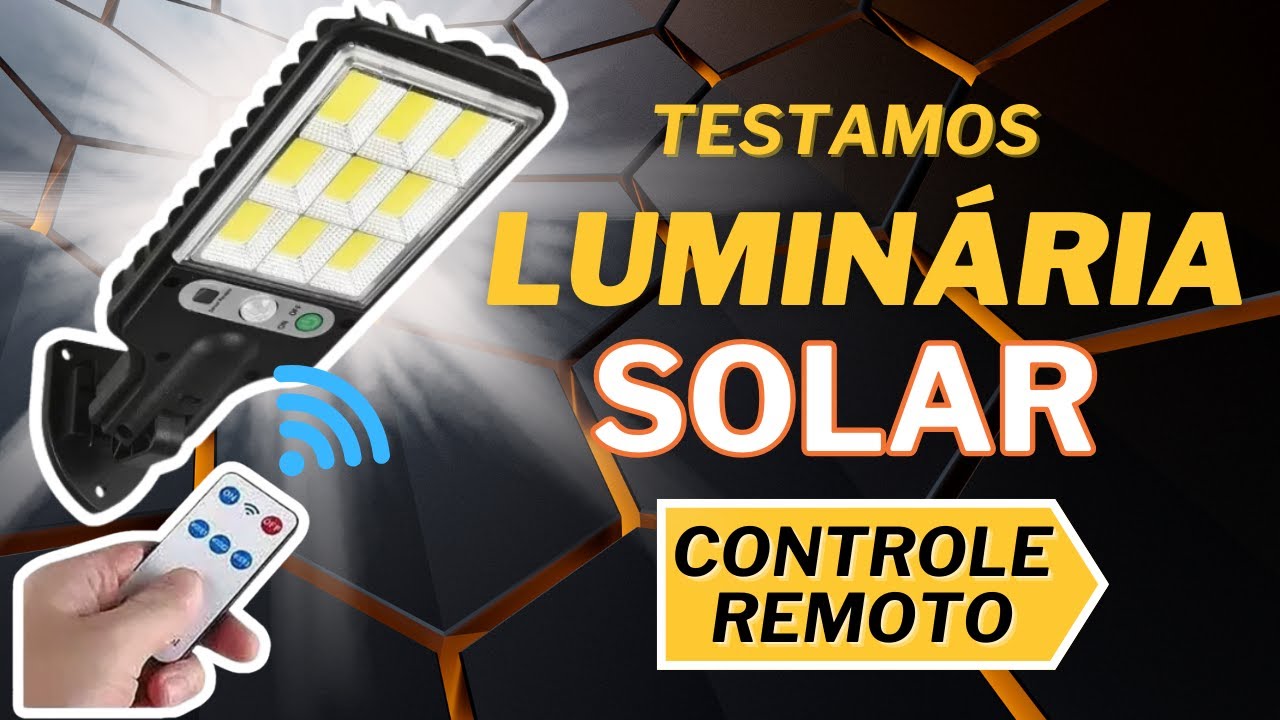 🚀 TESTAMOS a Nova Luminaria Solar 100W - Funciona mesmo?? SERÁ QUE É BOA?