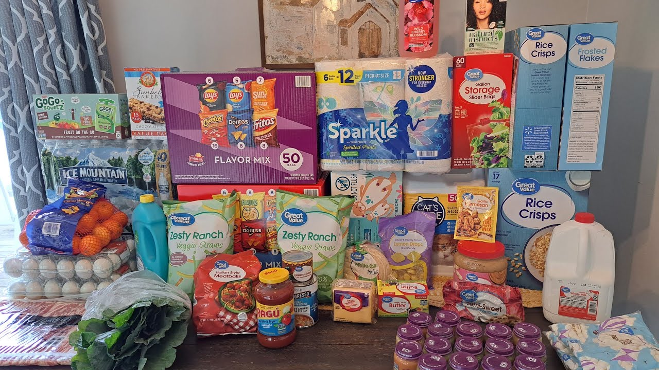 WALMART + SAM'S CLUB Grocery Pickup Order Haul + Budget Friendly Meal Plan Food and Nonfood Items