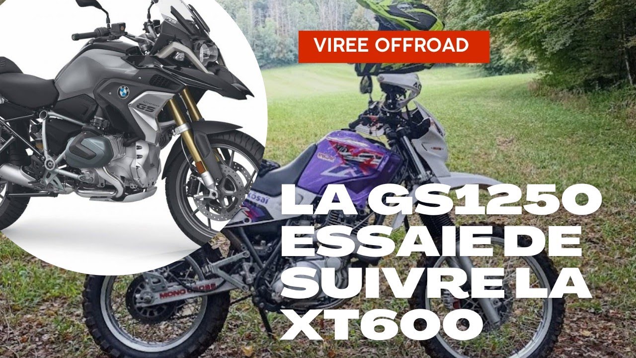 Une GS1250 essaie de suivre mon 600XT