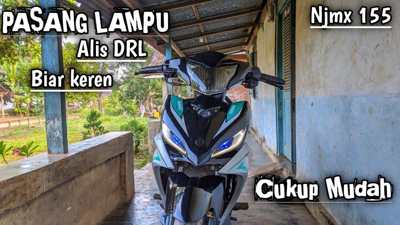 Pasang Lampu Alis DRL Jupiter Mx New, Mudah