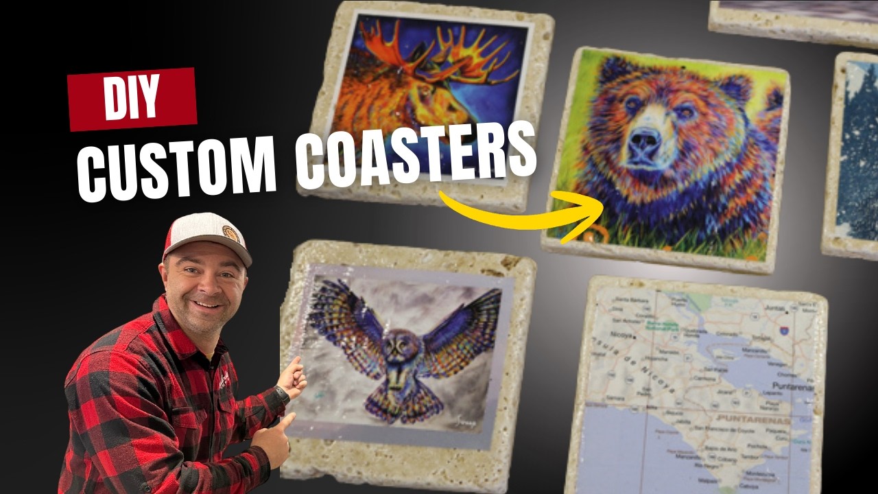 Easy Gift Idea! Make Custom Coasters with Artwork