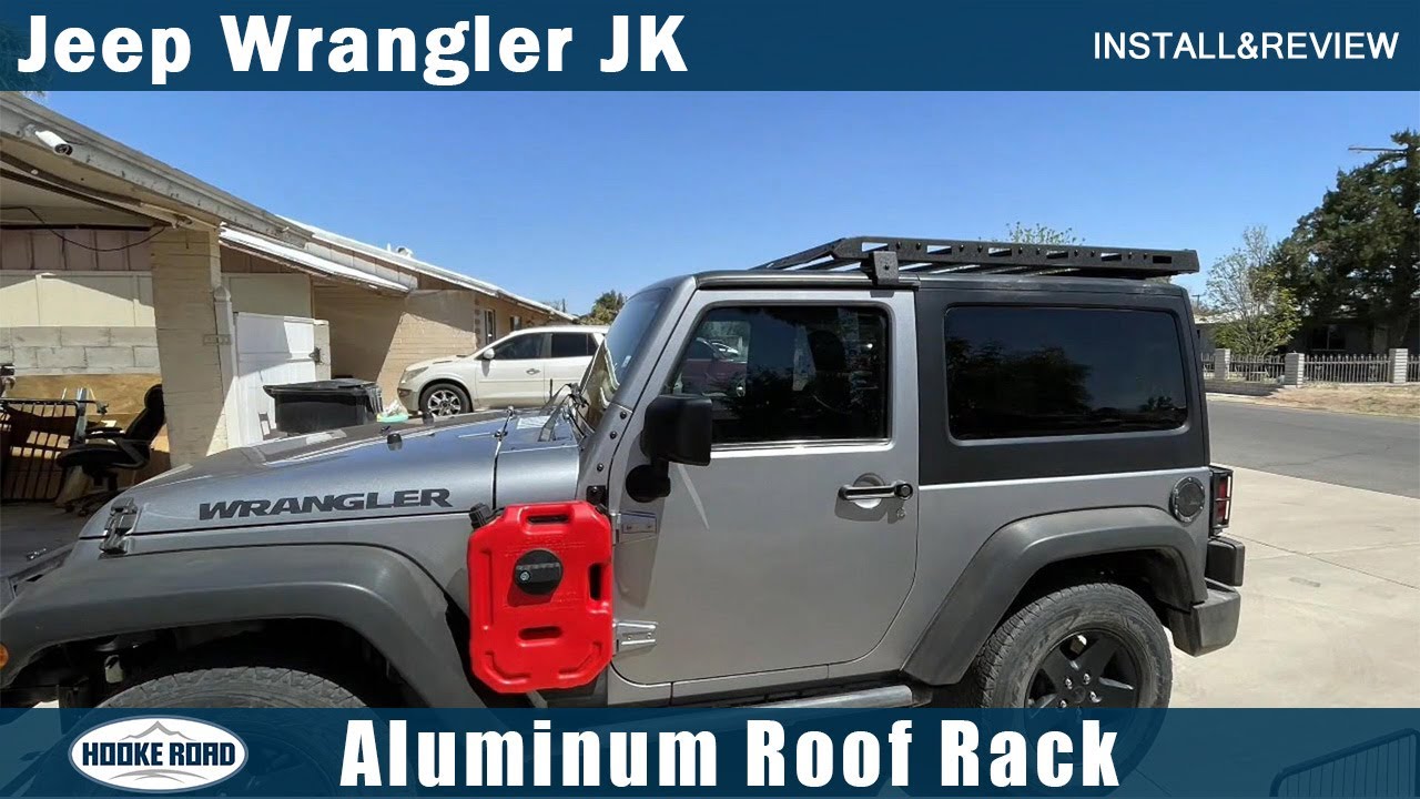 Upgrade Your Jeep Wrangler JK with the Sleek Overland Roof Rack – Easy Install & Heavy Duty!