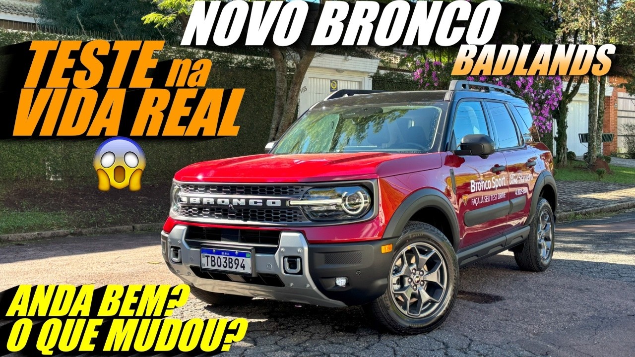 NOVO FORD BRONCO SPORT 2025 TESTE NA VIDA REAL - Anda bem? Preço é justo mesmo?