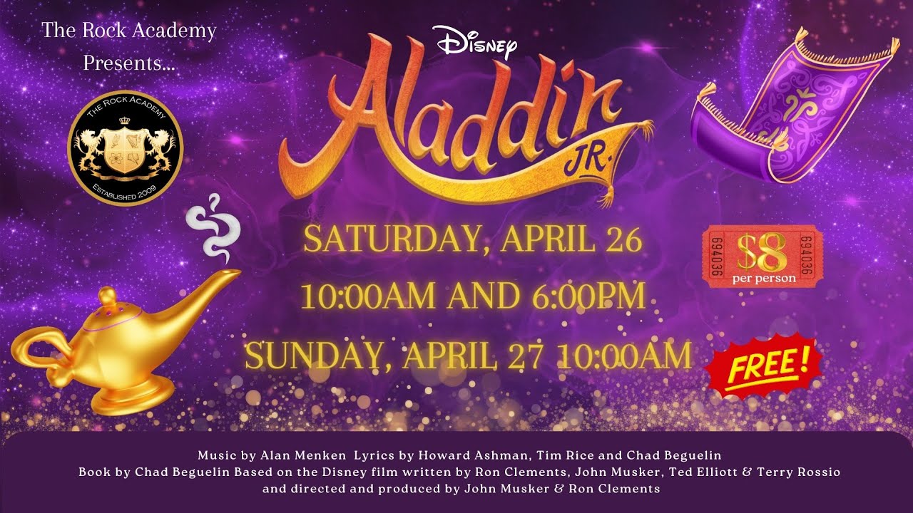The Rock Academy Presents: Disney's Aladdin Jr.