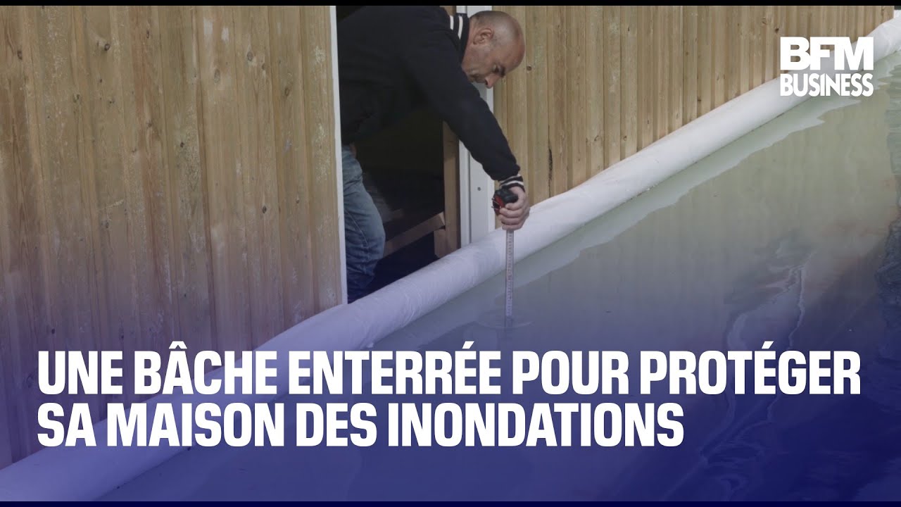 Une bâche enterrée pour protéger sa maison des inondations