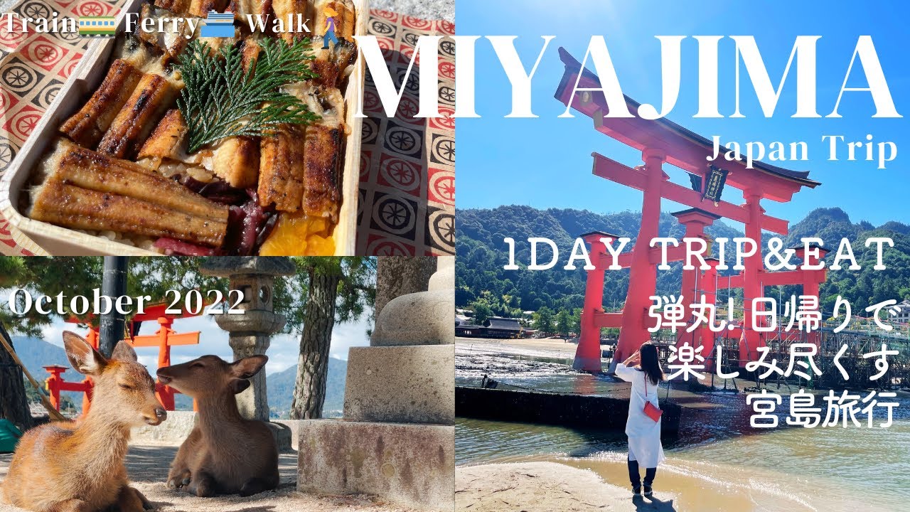 [Miyajima⛩ JAPAN🇯🇵]1-дневная поездка на остров Миядзима. Еда, сладости🍦, олени🦌 / JAPAN TRIP 2022