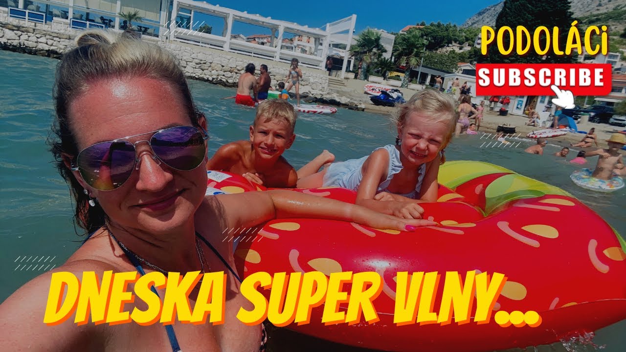 Chorvatsko 2023-dneska super vlny 🌊,velký vítr,užíváme si to - 6.den