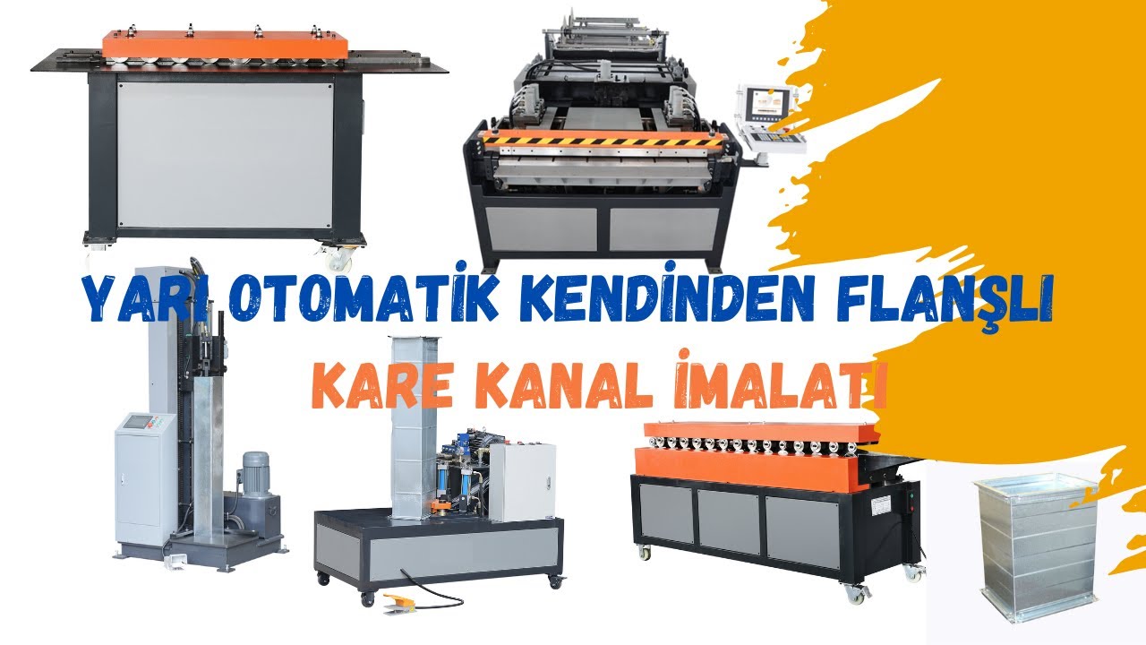 TDF Flanged Duct Production / Yarı Otomatik TDF Flanşlı Kare Kanal Üretimi
