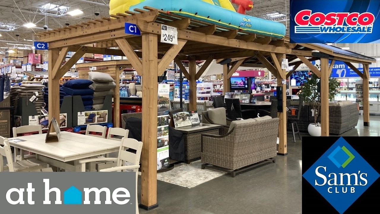 SAM'S CLUB AT HOME COSTCO FURNITURE SOFAS CHAIRS TABLES SHOP WITH ME SHOPPING STORE WALK THROUGH