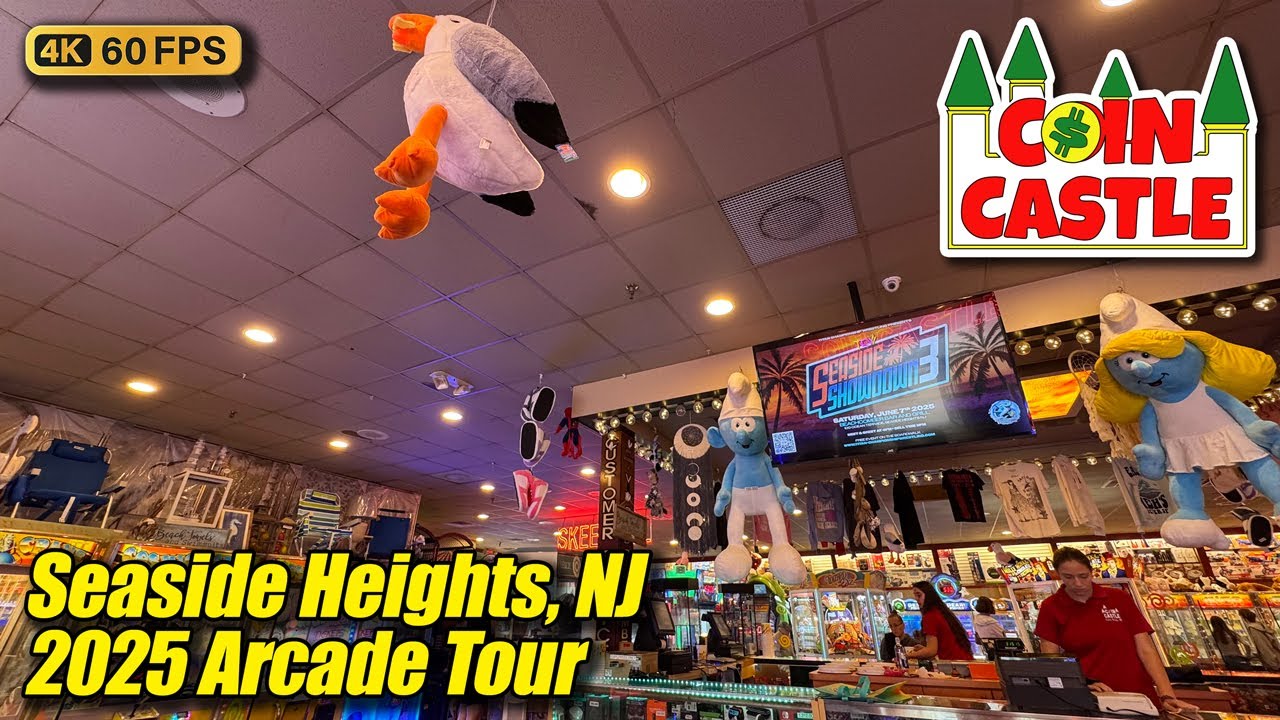Coin Castle, June 2025 arcade tour (Seaside Heights NJ), new 4K full walkthrough