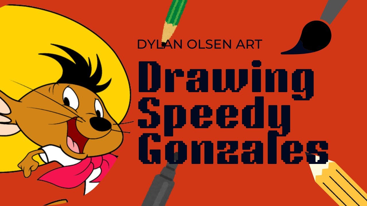 How to Draw Speedy Gonzales (Looney Tunes)