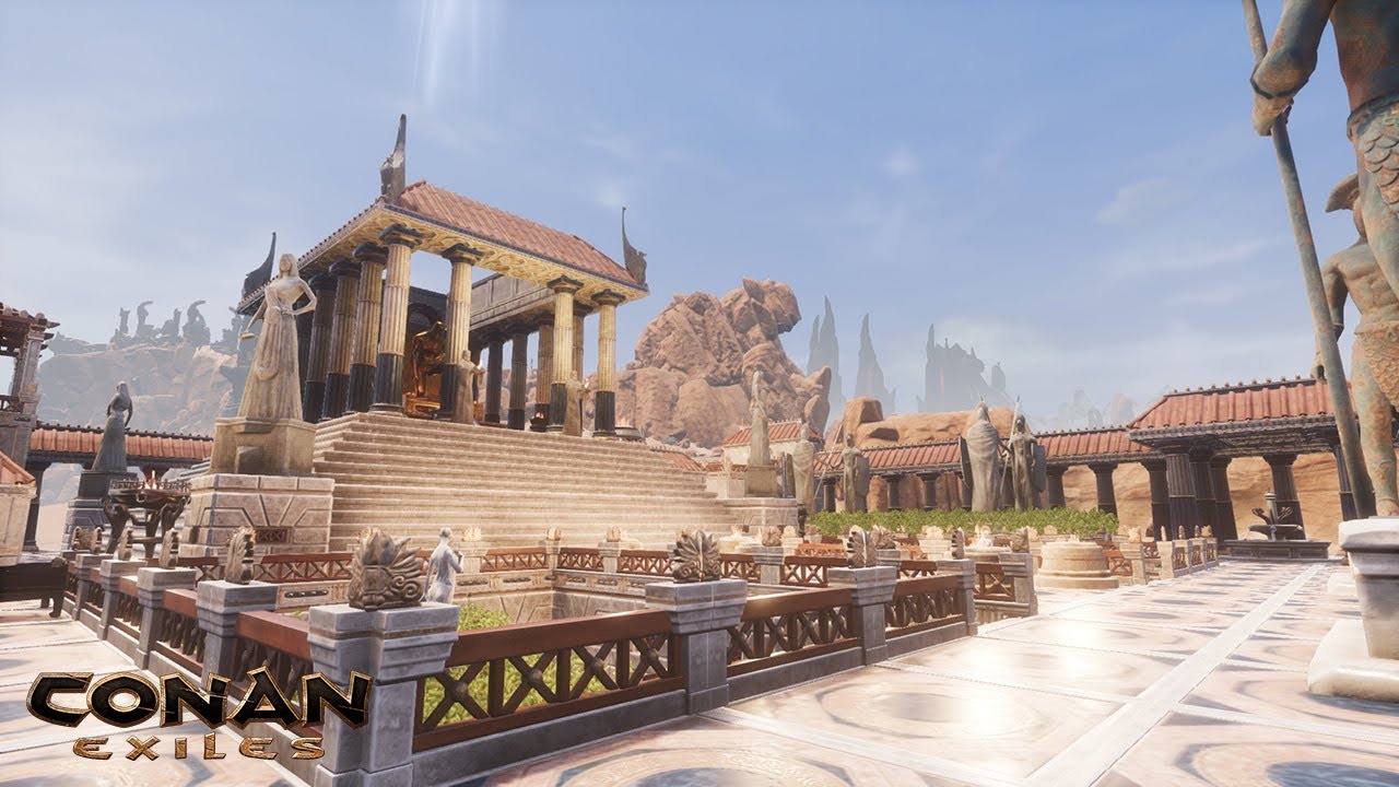 HOW TO BUILD A MITRA TEMPLE [SPEED BUILD] - CONAN EXILES