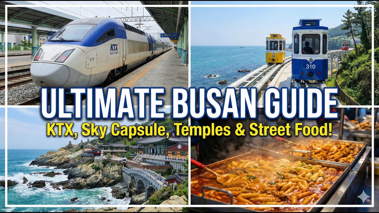 Seoul to Busan! 🚅 Riding the Sky Capsule & Exploring Night Markets