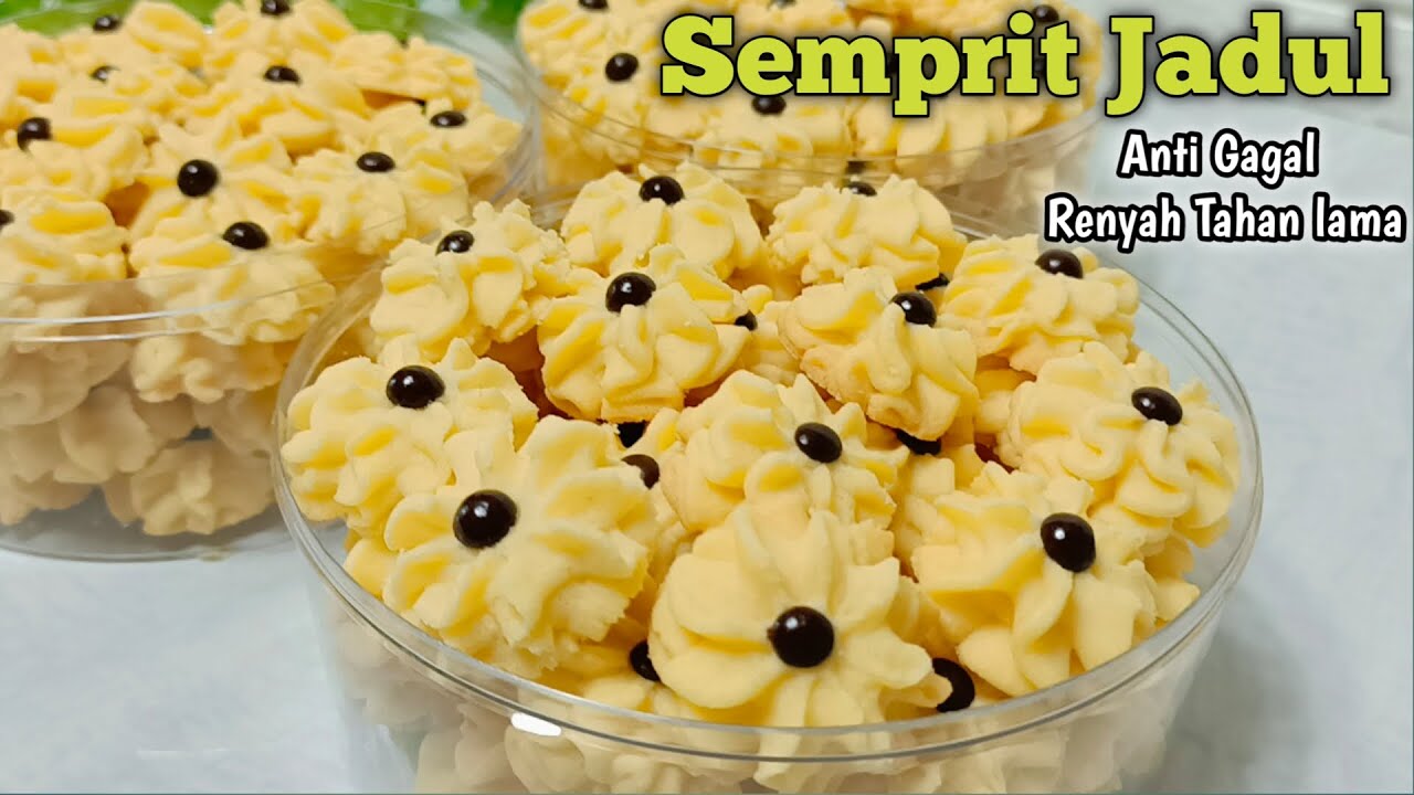 RESEP KUE KERING LEBARAN  2022 SEMPRIT JADUL RENYAH | TIPS ADONAN TIDAK KERING / KERAS SAAT DI SPUIT
