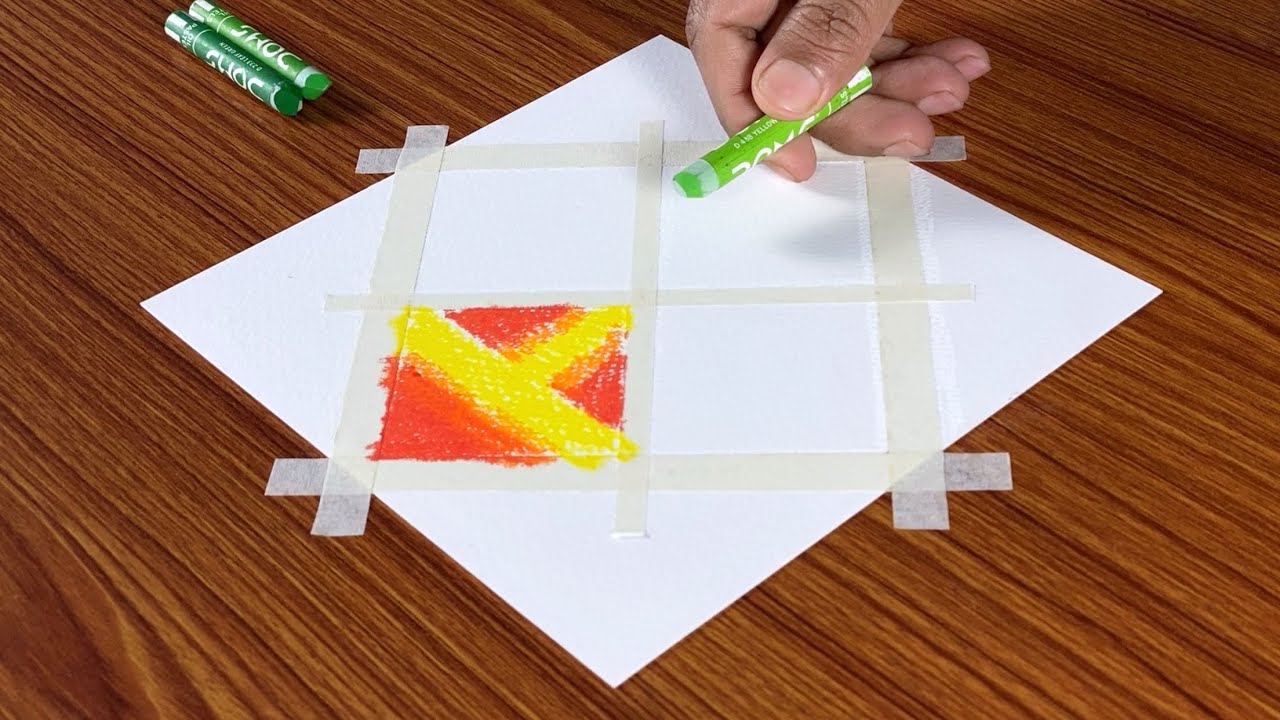4 Different Scenery Drawing / Easy Oil Pastel Drawing for Beginners / Step by Step