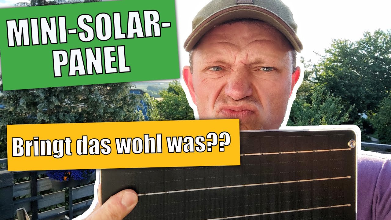 Mini-Energiewende mit einem Mini-Solarpanel? Aufladen von Handy, Kamera & Co.