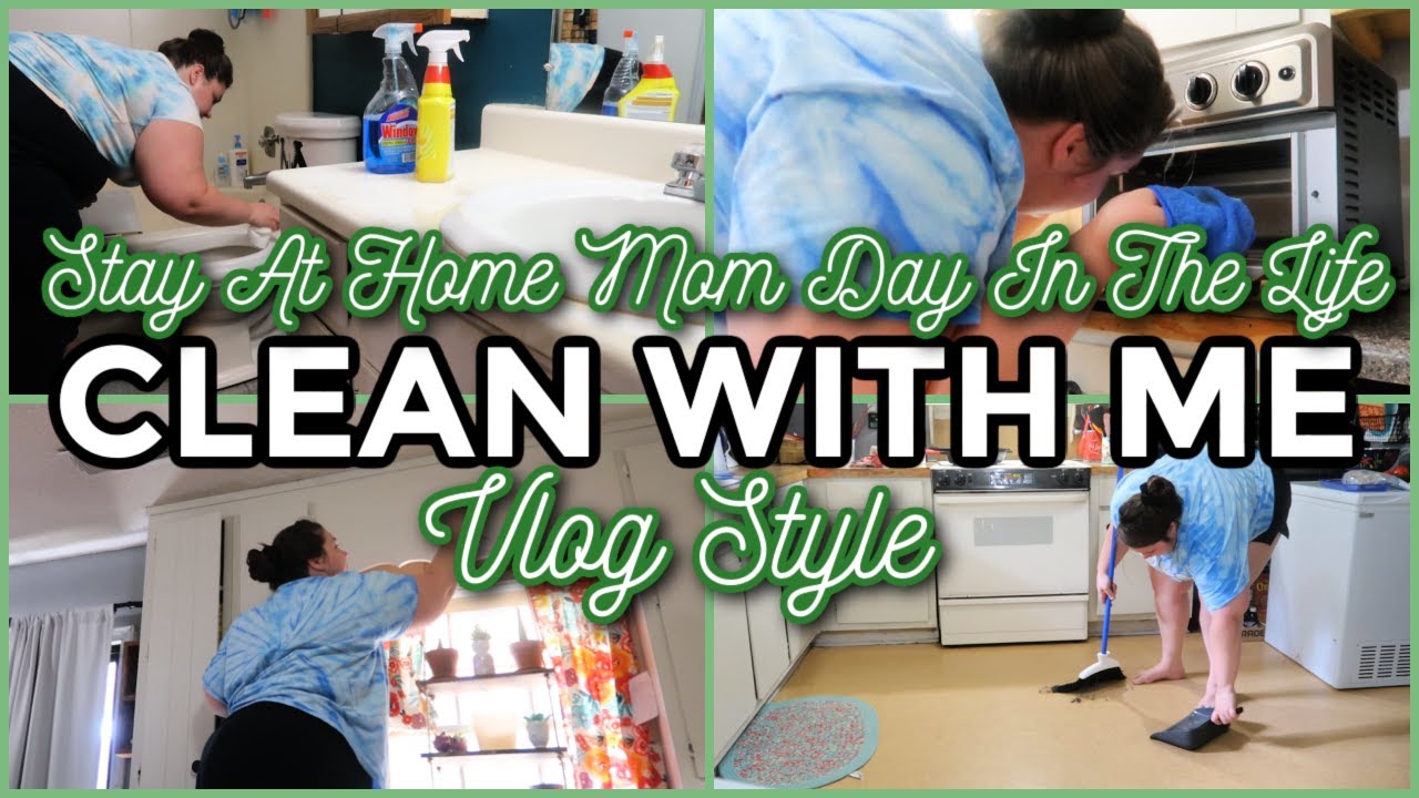STAY AT HOME MOM DAY IN THE LIFE | Cleaning Motivation | VLOG STYLE CLEAN WITH ME