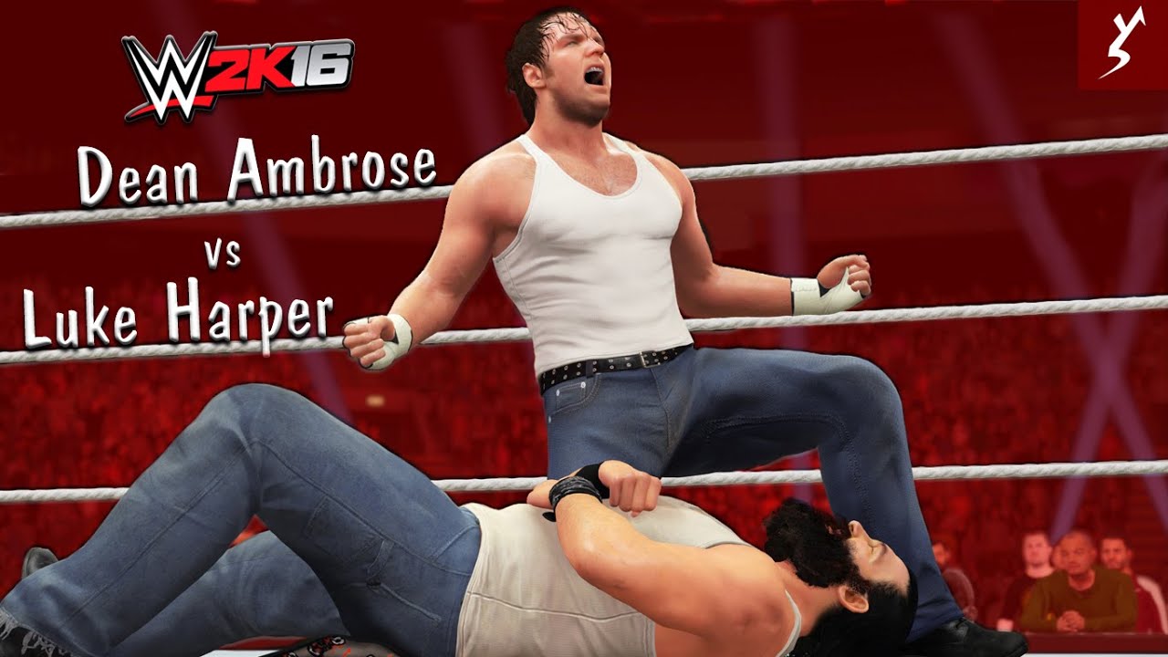 WWE 2K16 — Дин Эмброуз против Люка Харпера | Геймплей PS4