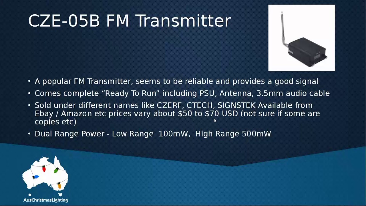AusChristmasLighting 2020 Expo - Transmitting your Audio andTune To Signs