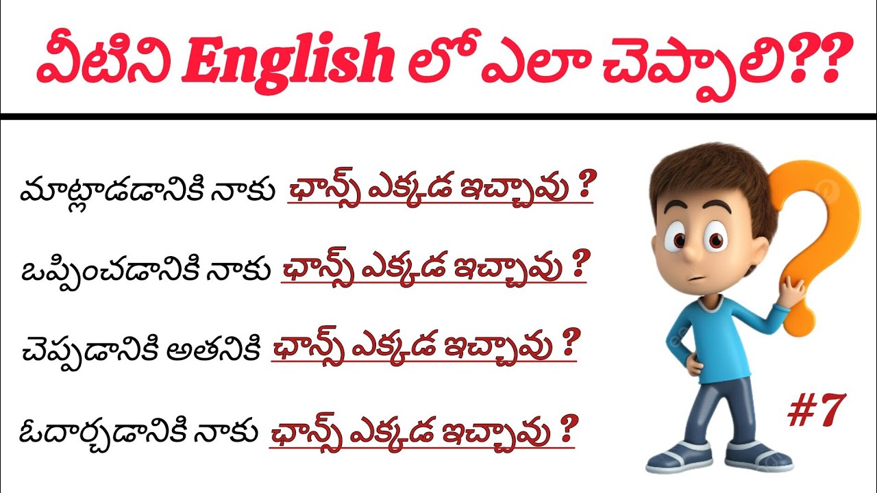 Daily use English Sentences in Telugu | Learn English Sentences with Telugu meaning | Ashu Official