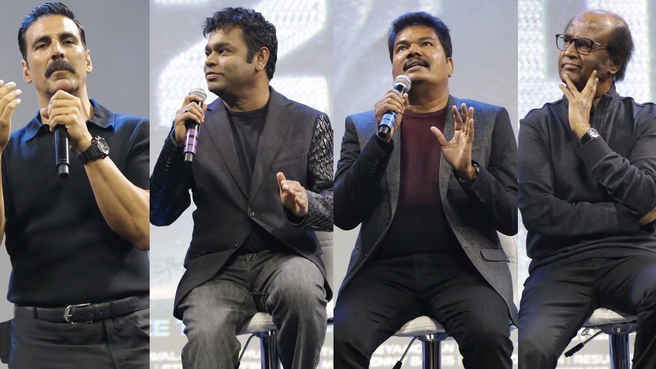 2.0 Launch | Rajini, Shankar, Rahman & Akshay's interaction - Full Video