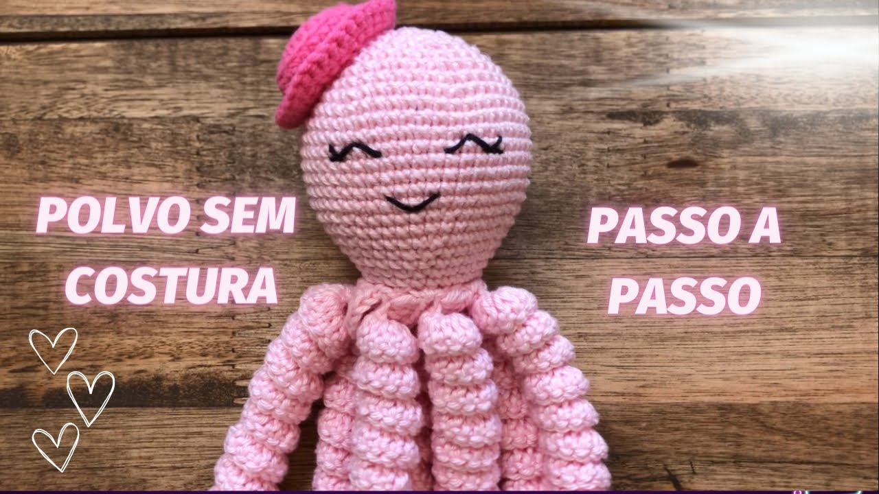 POLVINHO AMIGURUMI SEM COSTURA *passo a passo* tamanho médio