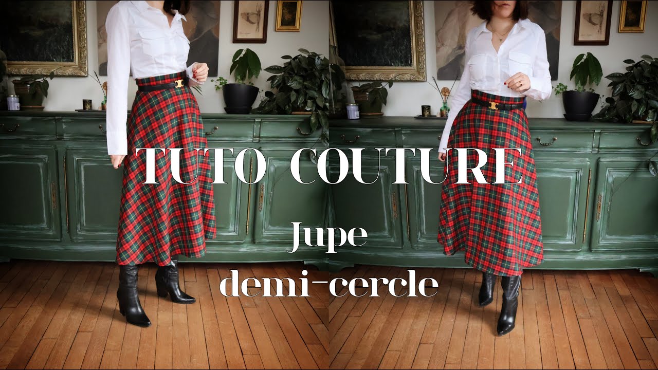 TUTO COUTURE - Coudre et tracer une jupe demi-cercle