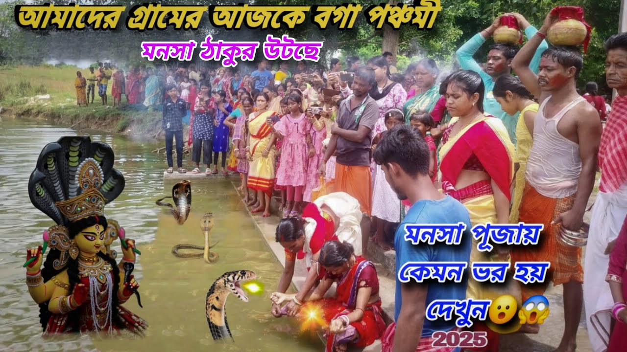 আমাদের গ্রামের আজকে বগা পঞ্চমী#মনসা ঠাকুর উটছে#মনসা পূজায় কেমন ভর হয় দেখুন😮Jay ma manosa🙏(2025)