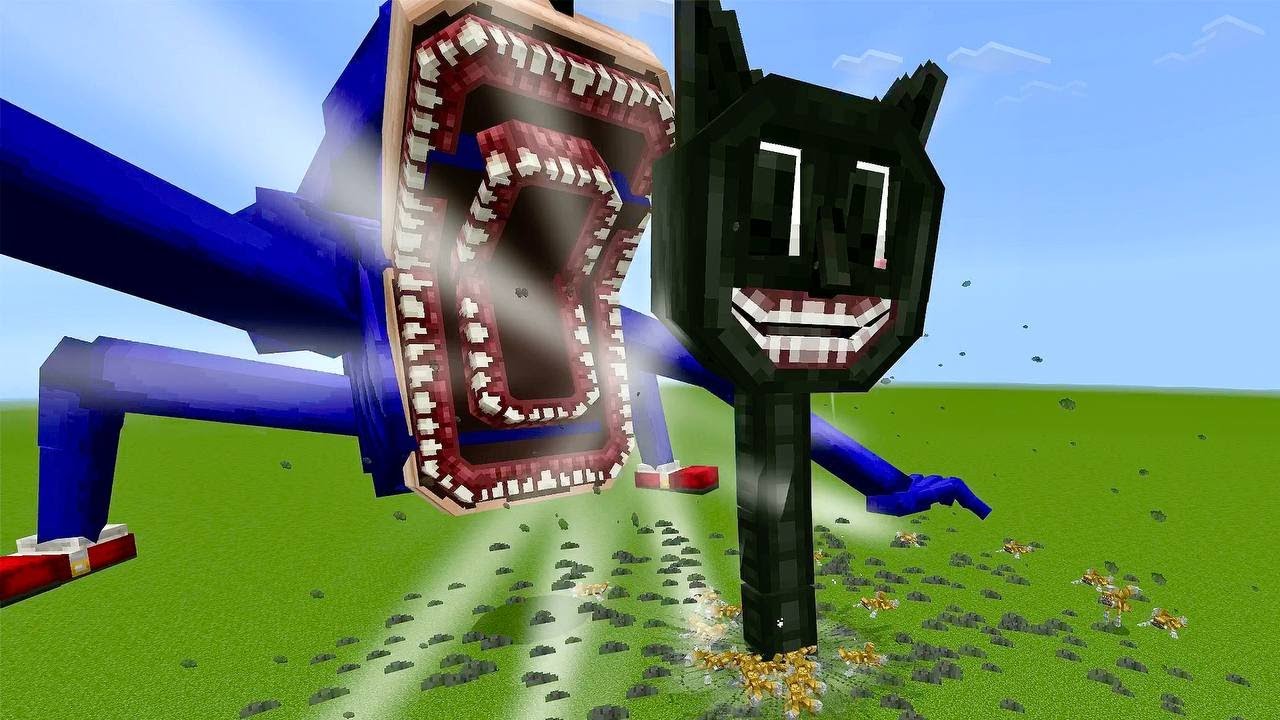 Шин Соник против Монстров Тревора Хендерсона в Майнкрафт