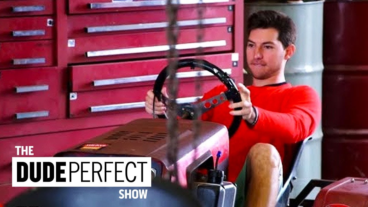 Let the Lawn Mower Racing Battle Begin! | The Dude Perfect Show