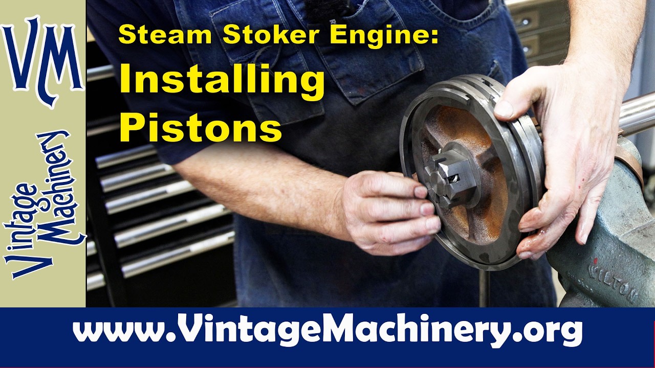 Steam Stoker Engine: Installing the Piston Rings and Pistons into the Engine