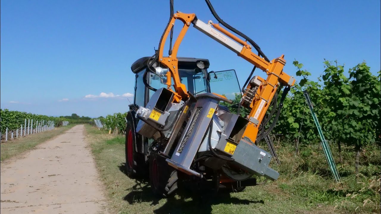 Binger Seilzug Entlauber (Leaf remover) im Einsatz bei Rolf Hilsendegen (Paulushof)