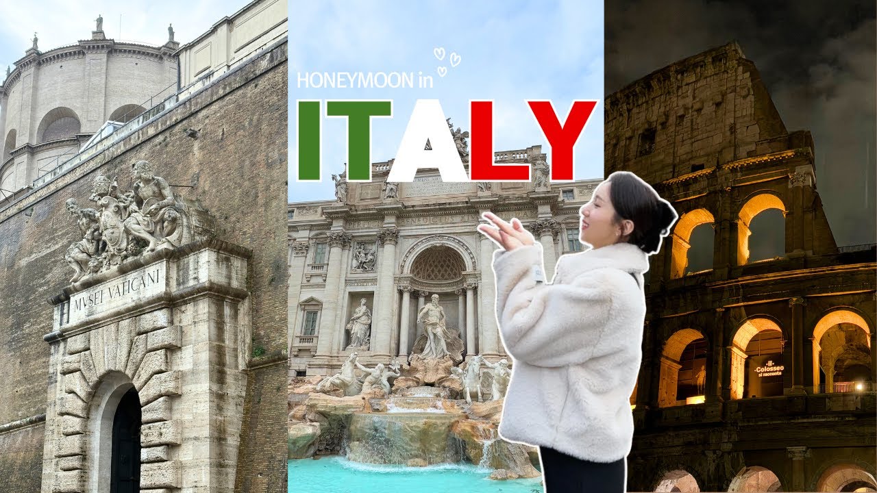 🇮🇹이탈리아 신혼여행 브이로그 Ep.01 | 로마 도착 첫날부터 바티칸·야경투어까지 관광 풀코스 | 피렌체 더몰 쇼핑