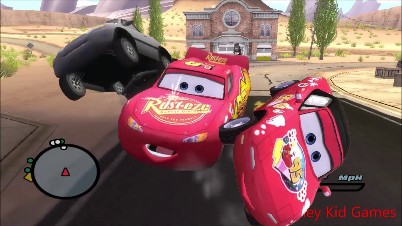 Disney Pixars Cars Movie Game - Crash Mcqueen 382 - Mia Rush